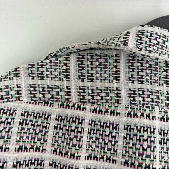 Vintage 70s Handmade Button Down Overshirt Unisex Neutral Minimalist - Picture 8 of 12